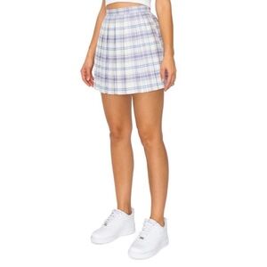 Cali 1850 purple high waisted pleaded skirt| XS